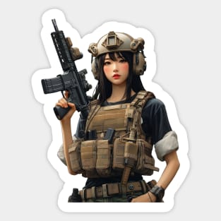 Tactical Girl Sticker